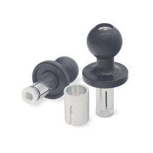 Stem mount Adapter for 1/2" & 11/16" Holes with 1" ball for Phone Mounts with Articulating mounting system by GloDea