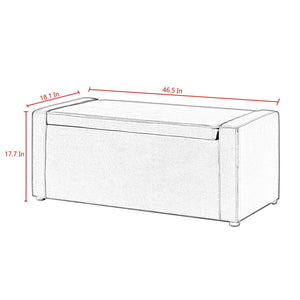 Fabroni Velvet Storage Bench