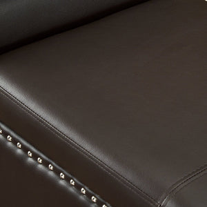 Noah PU Leather Storage Bench