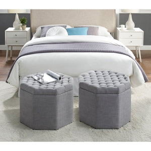 Nova Octagon Storage Ottoman