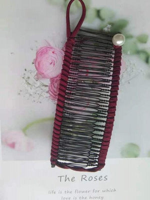 Stretch Banana Clip Double Side Lazy Women Hair Comb Easy Thick Curly Hair Styling Tool Ponytail Mohawk Bun Maker Accessories For Curly Hair Women
