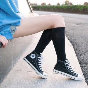 Striped Long Warm Thigh High Stockings Women's Casual Tube Thigh High Socks for School Over Knee High Socks for girls