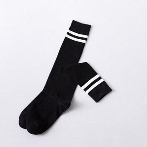 Striped Long Warm Thigh High Stockings Women's Casual Tube Thigh High Socks for School Over Knee High Socks for girls