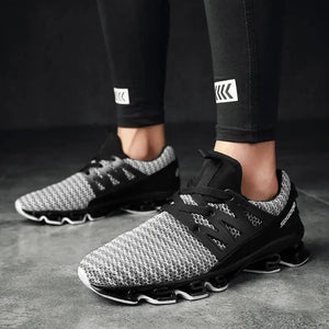 Stylish Black Mens Soft Casual Sneakers Breathable Comfort Sport Elegant Men Sneakers