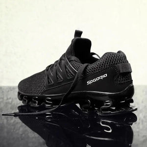Stylish Black Mens Soft Casual Sneakers Breathable Comfort Sport Elegant Men Sneakers