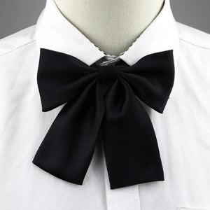 Stylish Colorful Women‘s Shirts Bowtie Ladies Girl School Wedding Party Bowtie For Women  Adjustable Pre-tied Solid Color Handmade Bowties for Women