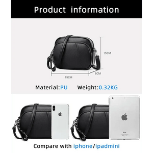 Stylish Soft Leather Women's Cross-body Bags Shoulder Bag Small Casual with Detachable Adjustable Strap Large Capacity
