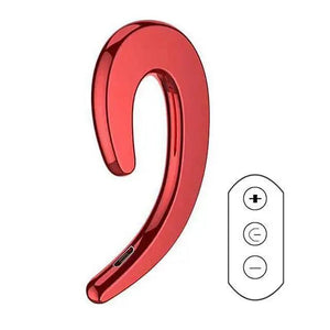 Stylish Unique Design Bone Conduction Earphone Wireless Bluetooth 4.2 Sports Stereo Headset For Laptop Ear Hook Ear Buds Lightweight Waterproof Earpiece For Business