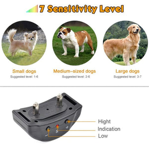 Automatic Anti Bark Barking Dog Shock Control Collar Device Large Medium Small