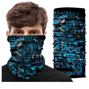 Summer Animal Bandana Neck Gaiter Tube Scarf Buff Party Halloween Half Mask Face Shield Sport Headband Balaclava Seamless Magic Head Scarf Breathable Bandana Turban Outdoor Hiking Quick-Dry Sweat Absorbing Scarves Multifunction Beanie Hat