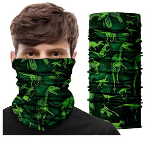 Summer Animal Bandana Neck Gaiter Tube Scarf Buff Party Halloween Half Mask Face Shield Sport Headband Balaclava Seamless Magic Head Scarf Breathable Bandana Turban Outdoor Hiking Quick-Dry Sweat Absorbing Scarves Multifunction Beanie Hat