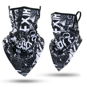 Summer Breathable Mesh Skull Hunting Cycling Bandana Sport Half Face Cover Mask Running Hiking Skiing Triangle Neck Warmer Scarf Motorcycle Protect Cycling Face Mask Anti-UV Neck Hood Half Face Breathable Dustproof Headband Triangle Sport Scarf