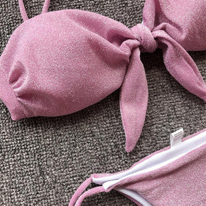 Summer Cute Vintage Women's Swimsuit Bikini Split Swimwear Women's Swimwear Women's 2-piece Beachwear Loose Bikini Fashion  Retro Bikini  Fashion Beachwear Summer Spa Beach Surf Sport