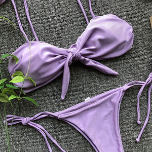 Summer Cute Vintage Women's Swimsuit Bikini Split Swimwear Women's Swimwear Women's 2-piece Beachwear Loose Bikini Fashion  Retro Bikini  Fashion Beachwear Summer Spa Beach Surf Sport