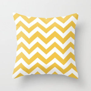 Summer Fashion Fresh Yellow Cute Pillows Case Geometry Yellow Pillow Case Cushion Cover Polyester Pillowcase Floral Cushion Case Modern Decorative Pillows For Bed Sofa Couch 45x45CM