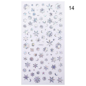 Summer Glitter Nail Decals Stickers Gold Black White Leaf Manicuring Foils Geometric Slider Nail Art Adhesive Decor Adhesive 3D Wave Design Decoration for Women Girls Art Stickers Decal Decoration Metallic Curve Strip Line Nail Decor
