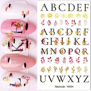 Summer Glitter Nail Decals Stickers Gold Black White Leaf Manicuring Foils Geometric Slider Nail Art Adhesive Decor Adhesive 3D Wave Design Decoration for Women Girls Art Stickers Decal Decoration Metallic Curve Strip Line Nail Decor