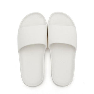 Summer Home Mens Slippers Simple Black White Shoes Non-Slip Bathroom Slides Flip Flops Indoor Women Slippers Soft Slides Slippers For Men Cloud Cushioned Slides Thick Non-Slip Pool Gym House Slipper