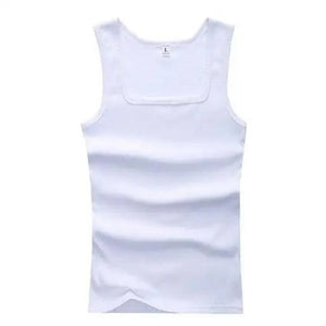 Summer Plus Size Summer Good Men Clothing Tank Tops Elegant Black White Gray Singlets Sleeveless Fitness Men Vest Bodybuilding Vest Summer Men's Vest Gym Casual Vest Sleeveless Vest Clothes