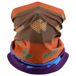 Summer Printed Bandana Hiking Neck Gaiter Hunting Half Face Cover Cycling Running Tube Scarf Fishing Sports Cool Mask Men Women Outdoor Sports Face Mask Dustproof Winter Hiking Scarves Half Mask Balaclava Ski Mask with Ear Loop
