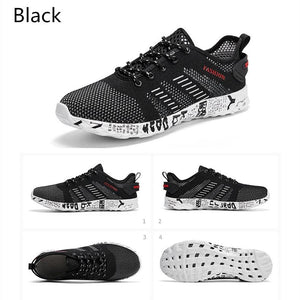 Summer Sport Mens Casual Workout Shoes Air Mesh Sneakers Fashion Foam Footwear Black Beach Water Fisherman Breathable Men Jogging Tennis Sport Sneakers