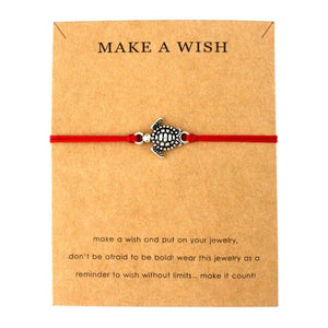 Summer Style Adjustable Jewelry Make a Wish Silver Sea Turtles Charm Women Men Bracelets Beach Sea Turtles Rope String Bracelets Anklets Family Handmade Adjustable Turtle String Bracelet For Women Kids