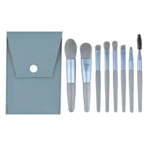 Super Luxury Quality Amazing 8Pcs Mini Travel Portable Soft Makeup Brushes Set Cosmetic Powder Eye Shadow Foundation Blush Blending Beauty Make Up Brush Tool