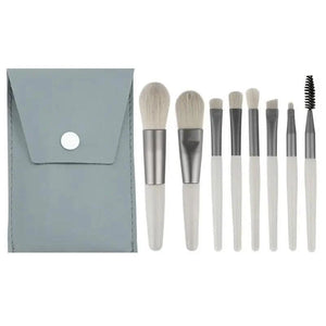 Super Luxury Quality Amazing 8Pcs Mini Travel Portable Soft Makeup Brushes Set Cosmetic Powder Eye Shadow Foundation Blush Blending Beauty Make Up Brush Tool