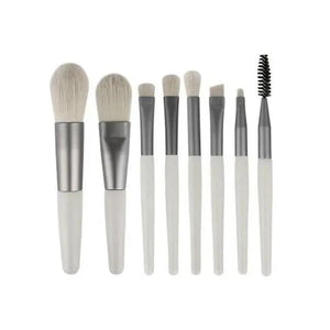 Super Luxury Quality Amazing 8Pcs Mini Travel Portable Soft Makeup Brushes Set Cosmetic Powder Eye Shadow Foundation Blush Blending Beauty Make Up Brush Tool