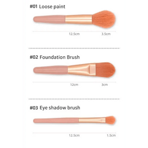 Super Luxury Quality Amazing 8Pcs Mini Travel Portable Soft Makeup Brushes Set Cosmetic Powder Eye Shadow Foundation Blush Blending Beauty Make Up Brush Tool