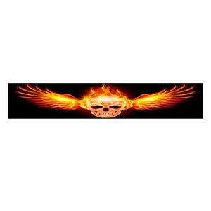 Super Personality Windshield Sticker Car Front Windshield Sticker Stereo Car Stickers Front File Stickers Car Front Rear Sun Strip Visor Vinyl Decal Windshield Cast Film 3D Stickers Decor Front Creative Eyes Skull Sticker For Car Auto Decorative Stickers