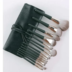 Super Quality 14Pcs Makeup Brushes Set Cosmetic Foundation Powder Blush Eye Shadow Lip Blend Wooden Make Up Brush Tool Kit