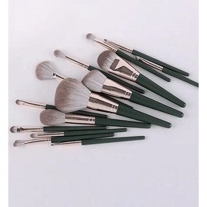 Super Quality 14Pcs Makeup Brushes Set Cosmetic Foundation Powder Blush Eye Shadow Lip Blend Wooden Make Up Brush Tool Kit