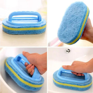 Super Quality Kitchen Cleaning Bathroom Toilet Kitchen Glass Wall Cleaning Bath Brush Handle Sponge Bath BottomBathtub Cleaning Tools
