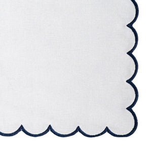 Navy and White Cloth Napkins