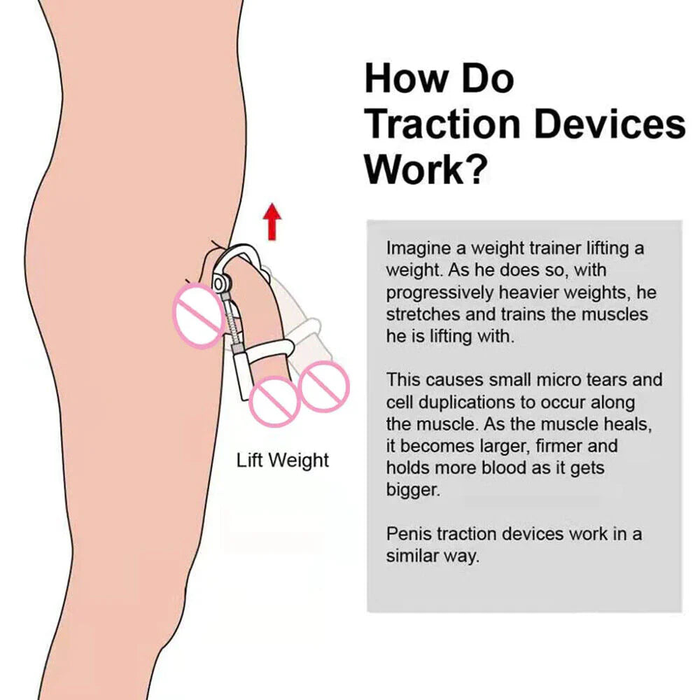 Super Penis Enlargement Extender Vacuum Stretcher Pump Hanger Bigger Enhancement