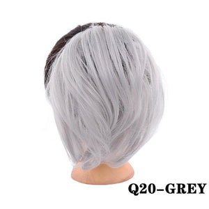 Synthetic Messy Bun Scrunchie Chignon With Elastic Hair Bands Donut Straight Ponytail Hair Pieces For Women Hair Extensions Clip in Hair Extension For Volumized Hair Buns For Girls