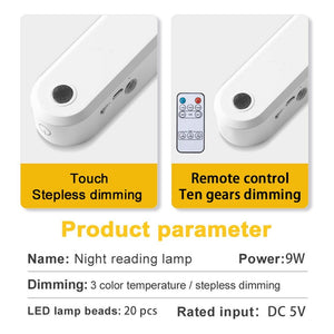 Table Lamp Office Study Lights Desk Lamp USB Led Light Rechargeable Reading Lamp Touch Switch Bedside Bedroom Dormitory Light Decorative Table Lamp Cute Study Lamps for Bedroom Décor