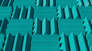 4 Inch Acoustic Foam Wedge Style Panels - 13 Color Options