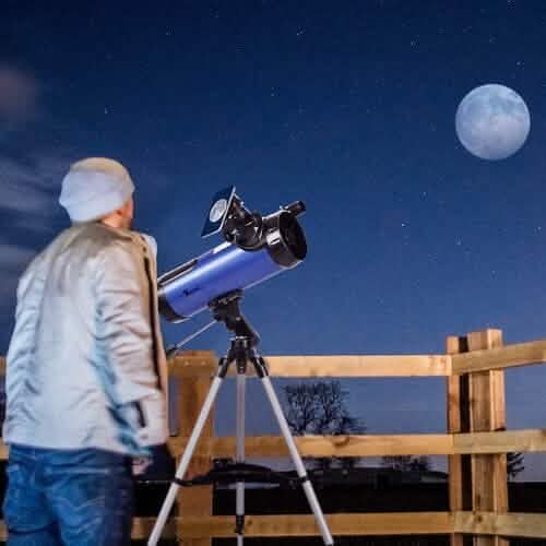 Telescope for Beginner 114mm Aperture 500mm AZ Mount Astronomical Reflector