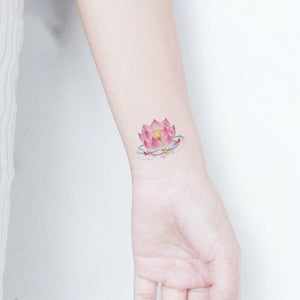 Temporary 3D Rose Flower Tattoos Sticker Body Art Tattoo Sticker Waterproof Luxury Tattoo Rose Lotus Flower Fashion Sticker For Womens