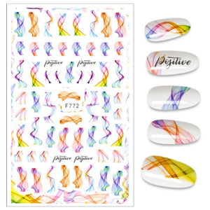 The New 3D Nail Sticker Cool English Letter stickers for nail  Foil Love Heart Design Nails Accessories Fashion Manicure Sticker Stickers Girls Manicure Decoration Nail Art Supplies 3D Self-Adhesive Nail Decals Designer Nail Stickers for Acrylic Nails