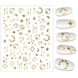 The New 3D Nail Sticker Cool English Letter stickers for nail  Foil Love Heart Design Nails Accessories Fashion Manicure Sticker Stickers Girls Manicure Decoration Nail Art Supplies 3D Self-Adhesive Nail Decals Designer Nail Stickers for Acrylic Nails