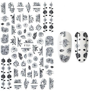 The New 3D Nail Sticker Cool English Letter stickers for nail  Foil Love Heart Design Nails Accessories Fashion Manicure Sticker Stickers Girls Manicure Decoration Nail Art Supplies 3D Self-Adhesive Nail Decals Designer Nail Stickers for Acrylic Nails