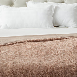 Mir Faux Lamb Fur Throw