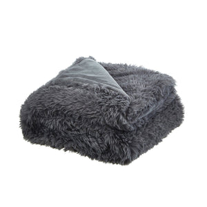 Mir Faux Lamb Fur Throw