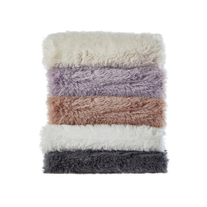 Mir Faux Lamb Fur Throw