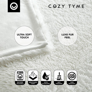 Mir Faux Lamb Fur Throw