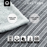 Ombre Flannel Reversible Jacquard Throw