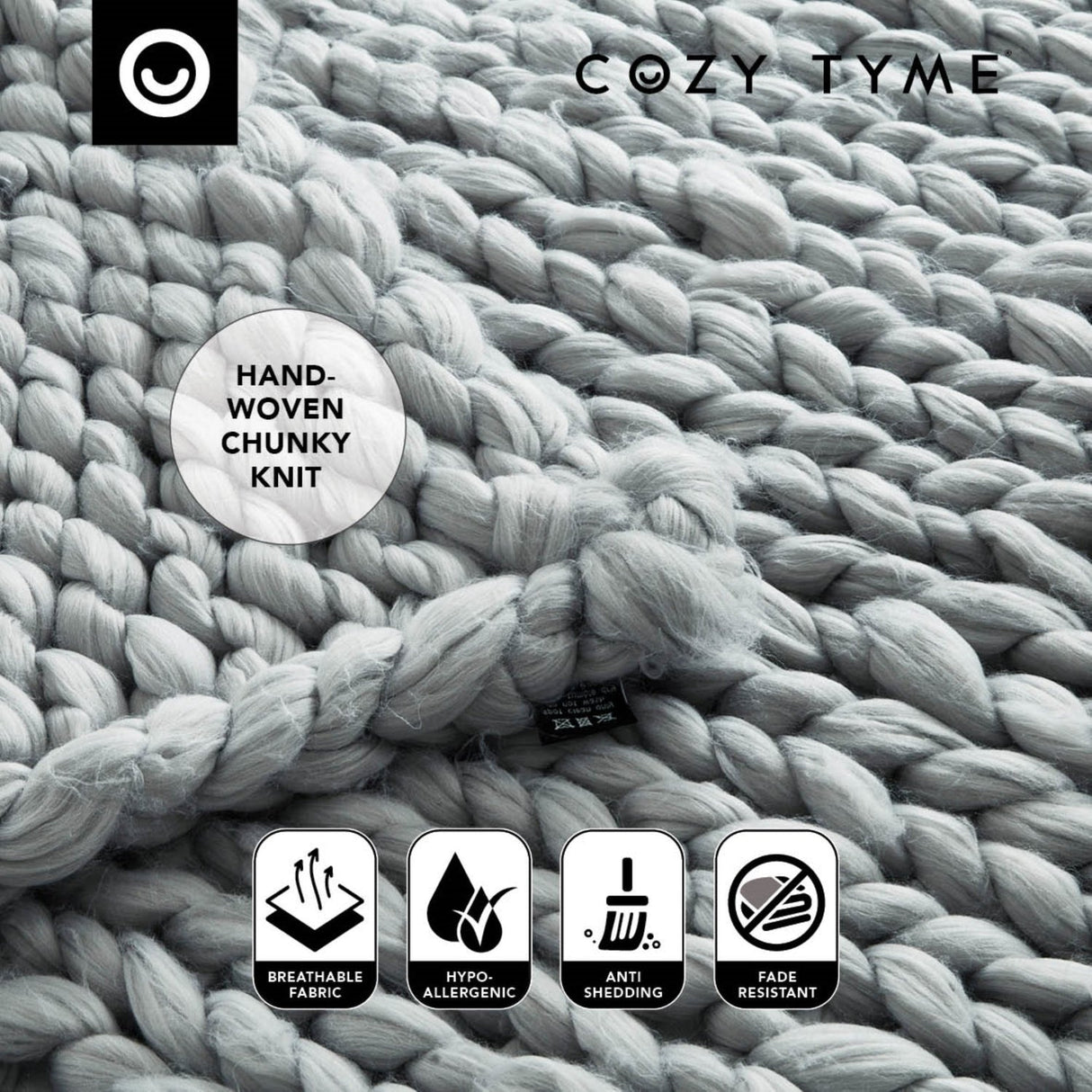 Yanis Chunky Knit Throw